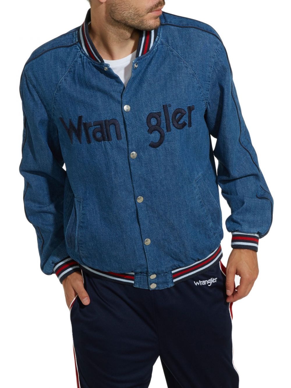 Bombers En Jeans Bleu Homme