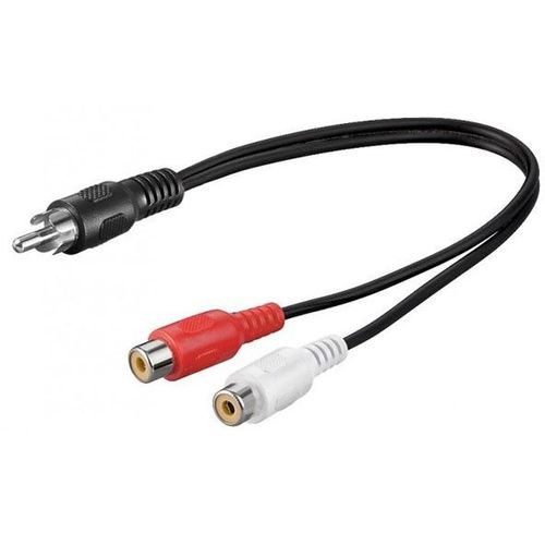 goobay AVK 105-0020 - Répartiteur audio - RCA mâle pour RCA x 2 femelle - 20 cm