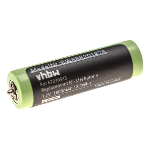vhbw batterie compatible avec Braun 81702943, 81703341, 81703352, 81703353, 81704124 rasoir tondeuse à cheveux (1800mAh, 1,2V, NiMH)