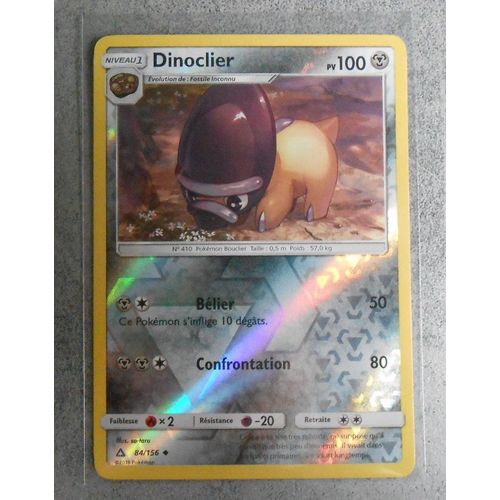 Carte Pokémon Française Reverse 84 /156 Dinoclier Ultra Prisme