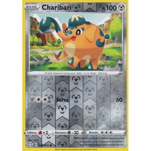 Carte Pokemon - Charibari - Reverse - 049/072 - Épée Et Bouclier 4,5 - Destinées Radieuses