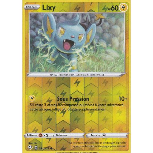 Carte Pokemon - Lixy - Reverse - 031/072 - Épée Et Bouclier 4,5 - Destinées Radieuses