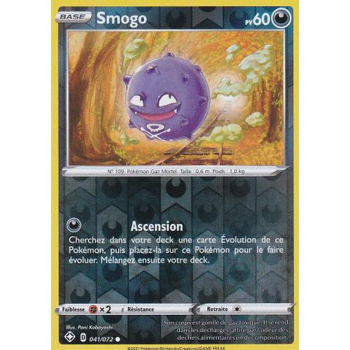 Carte Pokemon - Smogo - Reverse - 041/072 - Épée Et Bouclier 4,5 - Destinées Radieuses