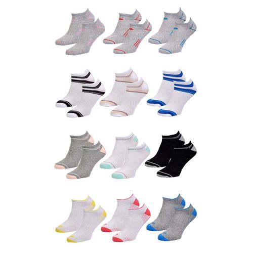 Chaussettes Femme Lotto Socquettes Tiges Courtes Sport Pack De 12 Paires Sneakers Lotto