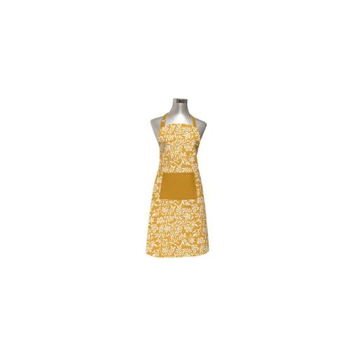 Tablier Pur Coton 60x80 Cm Vintage Moutarde, Par Soleil D'ocre