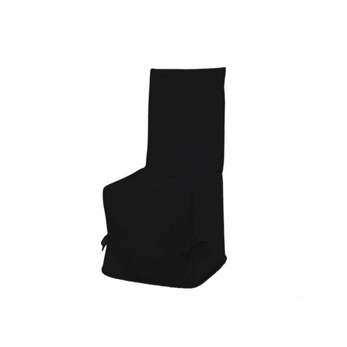 Housse De Chaise En Coton 37x50 Cm Panama Noir