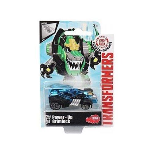 Transformers Voiture Bleue Power-Up Grimlock - Vehicule Miniature En Metal - Serie 1 - Robots In Discguise - Nouveaute