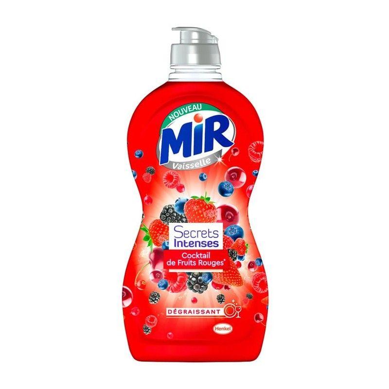 LOT DE 5 - MIR Secrets Intenses Liquide vaisselle cocktail de fruits rouges  500 ml