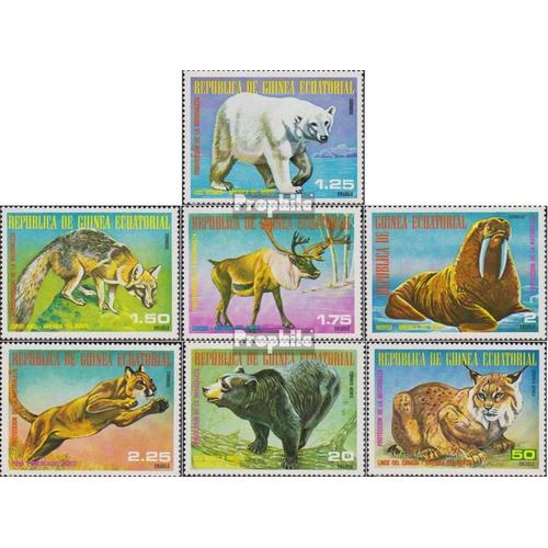 Äquatorialguinea 1239-1245 (Complète Edition) Neuf Avec Gomme Originale 1977 Amérique Du Nord Animaux