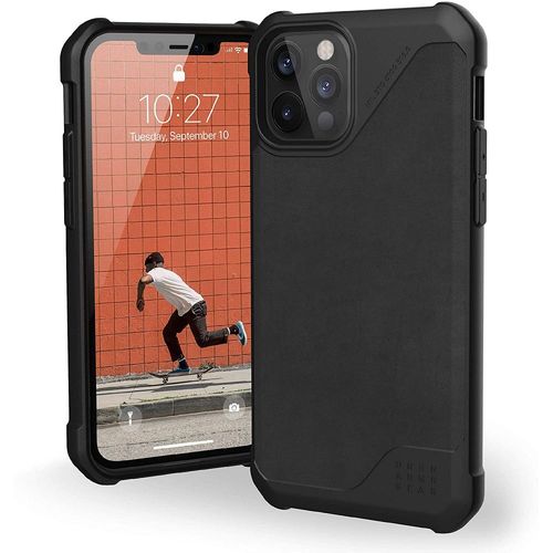 Coque Uag Série Metropolis Lt Pour Iphone 12 Pro Max Cuir Noir