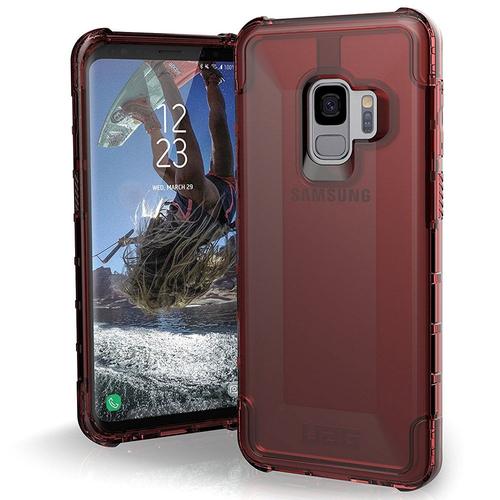 Uag Plyo Series Crimson - Coque De Protection Pour Téléphone Portable - Robuste - Composite - Rouge, Transparent - Pour Samsung Galaxy S9+