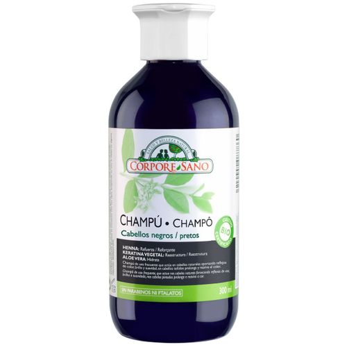 Corpore Champu Henna 300ml Cabellos Negros Bio 