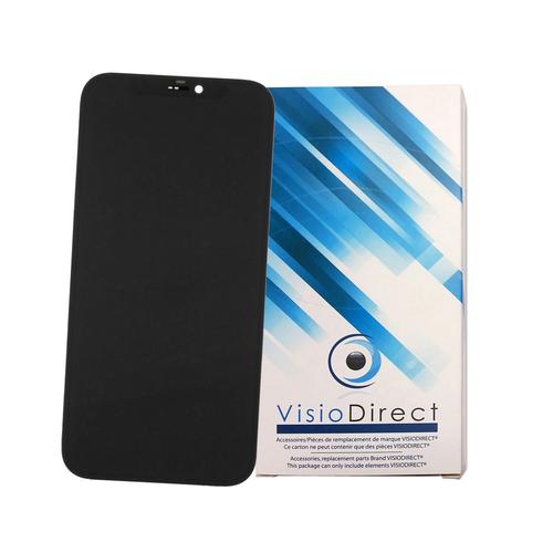 Ecran Complet Compatible Avec Iphone 12 Taille 6.1" Noir Vitre Tactile + Ecran Lcd -Visiodirect-