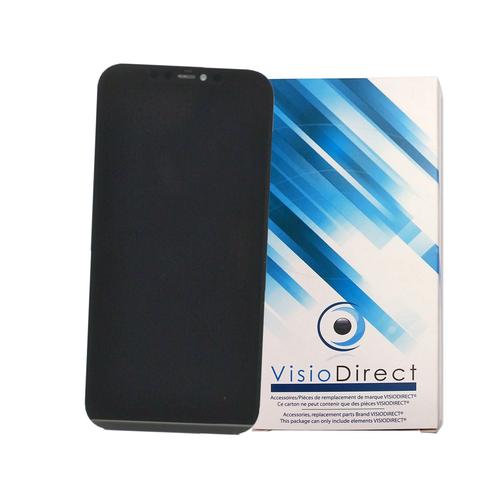 Ecran Complet Compatible Avec Iphone 12 Pro Max Taille 6.7" Blanc Argent Vitre Tactile + Ecran Lcd -Visiodirect-