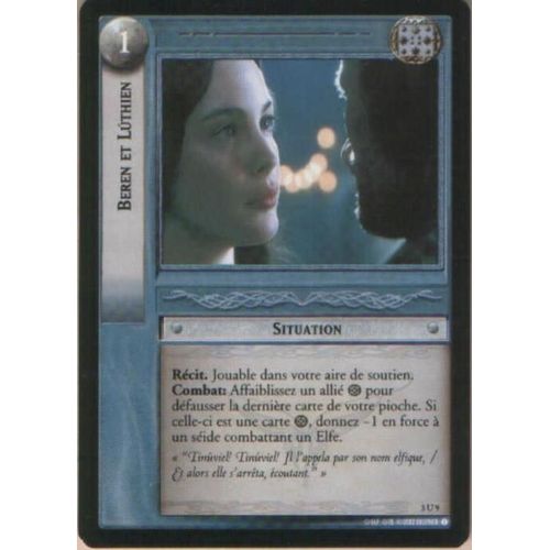 Le Seigneur Des Anneaux - Beren And Lúthien (Beren  Et Lúthien) 3u9 Uncommon (Peu Commune) Realms Of The  Elf-Lords (Les Royaumes Des Seigneurs Elfes) -  Lotr