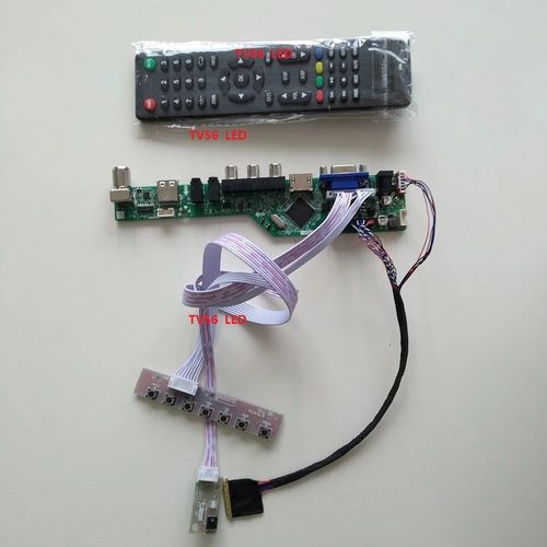 LTN156AT05-H01 Câble de moniteur VGA pour écran 15.6 "", 1366x768"", panneau d'affichage TV, HDMI, USB, contrôleur LCD, kit LED