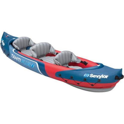 Sevylor Kayak Gonflable Tahiti Plus - 3 Places - Rouge Et Bleu