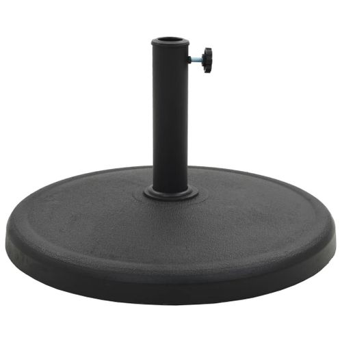 Pied Base Socle Rond De Parasol Polyrésine 19 Kg Noir Helloshop26 2202095