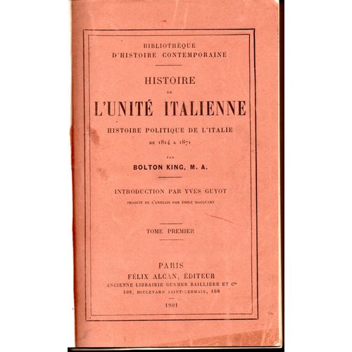Histoire De L'unité Italienne