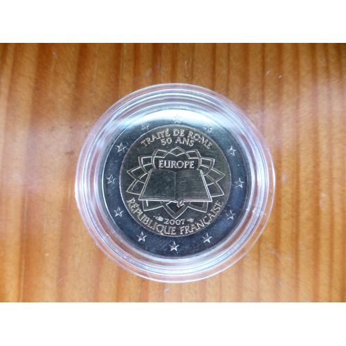 2¿ France 2007 Traité De Rome (Capsule Plastique)