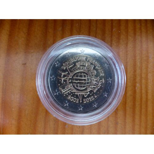 2¿ France 2012 Anniversaire De L'euro (Capsule Plastique)