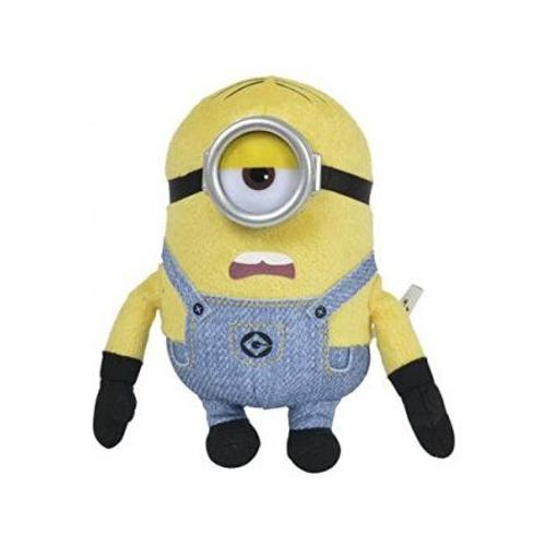 Peluche Les Minions : Stuart Content 16 Cm - Moi Moche Et Mechant - Doudou Licence - Enfant - Adulte - Nouveaute