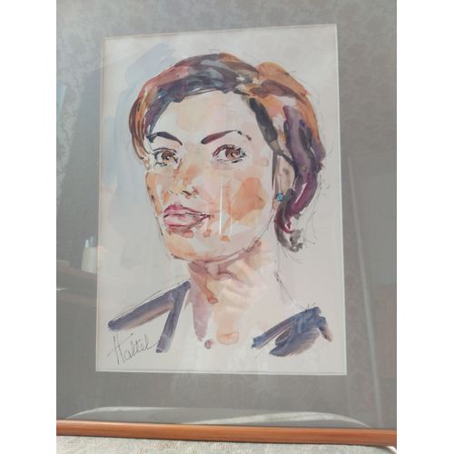 Portrait De Femme Peint Par Haltel