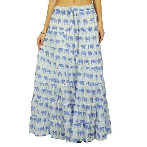 Plage Maxi Phagun Wear Jupe Longue Boho Hippie Vtements Maxi Jupe