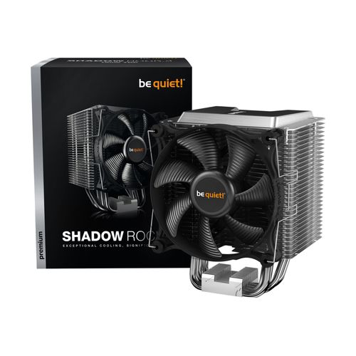 be quiet! Shadow Rock 3 - Refroidisseur de processeur - (pour : LGA1150, LGA1151, LGA1155, LGA1200, LGA1700, LGA2011-3 (Square ILM), LGA2066, AM4) - aluminium avec embase en cuivre - 120 mm