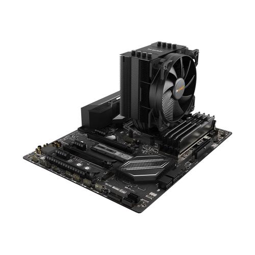 be quiet! Pure Rock 2 - Refroidisseur de processeur - (pour : LGA1150, LGA1151, LGA1155, LGA1200, LGA1700, LGA2011-3 (Square ILM), LGA2066, AM4, AM5) - aluminium avec embase en cuivre - 120 mm -...