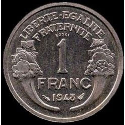 France = Pièce De Monnaie De 1 Franc, Type Morlon, En Aluminium, Année 1948 .