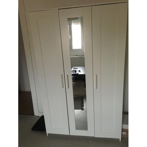 Armoire Brimnes Ikea , 3 Portes , Blanc ,