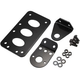 Universal Moto Monté Sur Le Côté Cadre De Lampe Arrière Support Plaque D'immatriculation Métal Rétro Accessoires