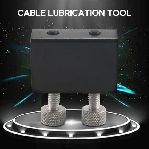 Outil De Lubrification Câble En Aluminium Pour Moto Graisseur Ligne Frein Ravitaillement Carburant (Noir)