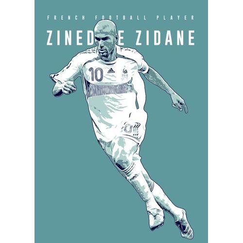 Canevas imprimer Zinédine Zidane=4499 Impression sur toile DIY installer 40x50cm