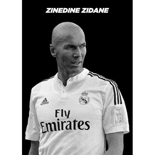 Canevas imprimer zinédine zidane=5105 Impression sur toile DIY installer 40x50cm