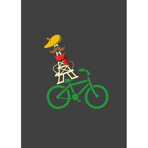 Canevas imprimer France Tour Eiffel Vélo=4386 Impression sur toile DIY installer 40x50cm