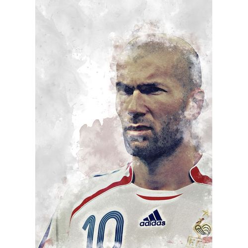 Canevas imprimer Zinédine Zidane=5404 Impression sur toile DIY installer 40x50cm