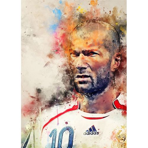 Canevas imprimer Zinédine Zidane=5263 Impression sur toile DIY installer 40x50cm