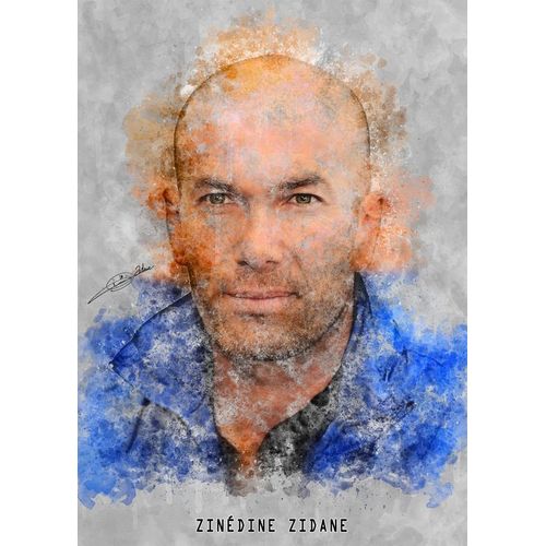 Canevas imprimer Zinédine Zidane=6629 Impression sur toile DIY installer 40x50cm