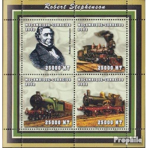 Mosambik 2471-2474 Feuille Miniature (Complète Edition) Neuf Avec Gomme Originale 2002 Robert Stephenson