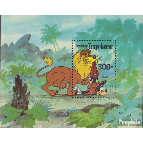 Togo Bloc 163 (Complète Edition) Neuf Avec Gomme Originale 1980 Walt-Disney-Monde