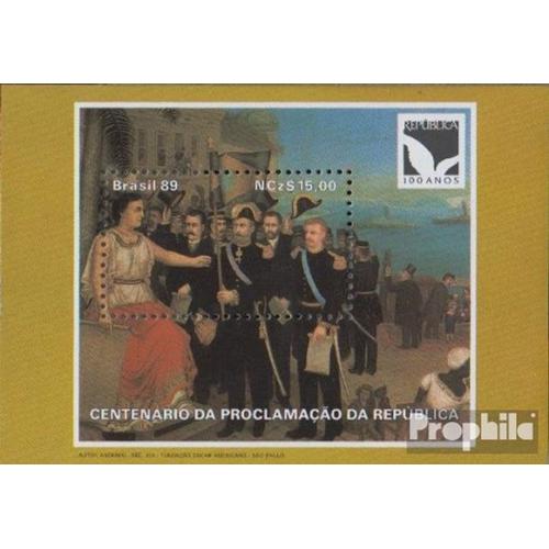 Brésil Bloc 81 (Complète.Edition.) Neuf Avec Gomme Originale 1989 100 Années République
