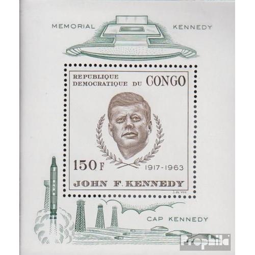 Congo (Kinshasa) Bloc 8 (Complète.Edition.) Neuf Avec Gomme Originale 1966 John F. Kennedy