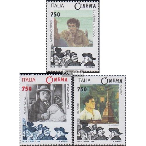 Italie 2453-2455 (Complète Edition) Neuf Avec Gomme Originale 1996 Histoire Du Cinéma