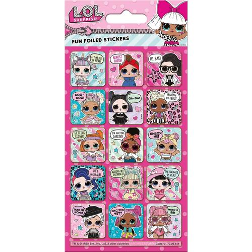 Lol Surprise Poupee Fun Foiled Stickers Etiquettes Autocollantes Re-Utilisable