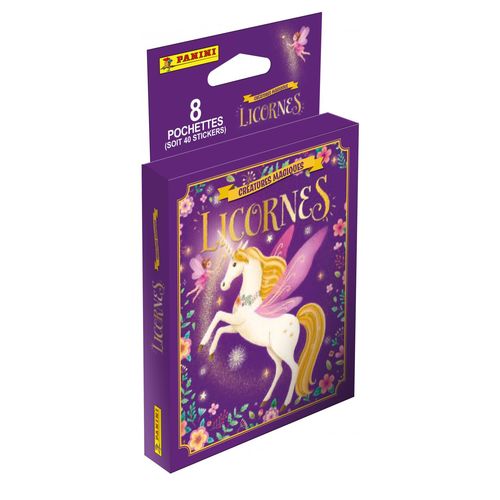 Stickers Licornes 2 Blister 8 Pochettes