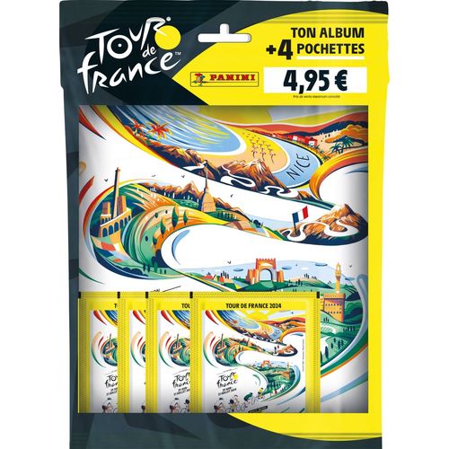 Stickers Tour De France 2024 Album + 4 Pochettes