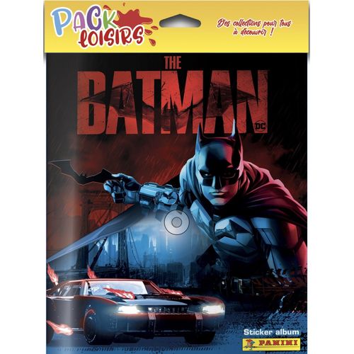 Stickers Pack Loisirs  The Batman - 1 Album + 50 Pochettes