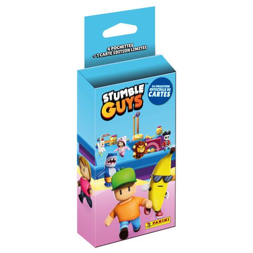 Stickers Stumble Guys (Test Version 2) Blister 4 Pochettes + 1 Carte Édit Limitée